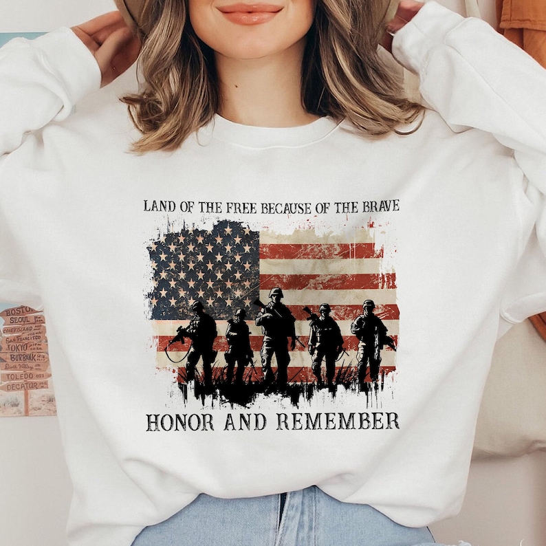 Land Of The Free Because Of The Brave Png, 4th of July Png, Fourth of July Png, Patriotic Shirt Png, Independence Day Png image 4