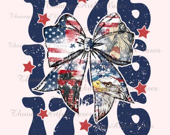 Coquette American Girl Png, Coquette Bow 1776 Png, 4th of July Png, Independence Day Png, American Flag Sublimation Png, Girly Patriotic Png