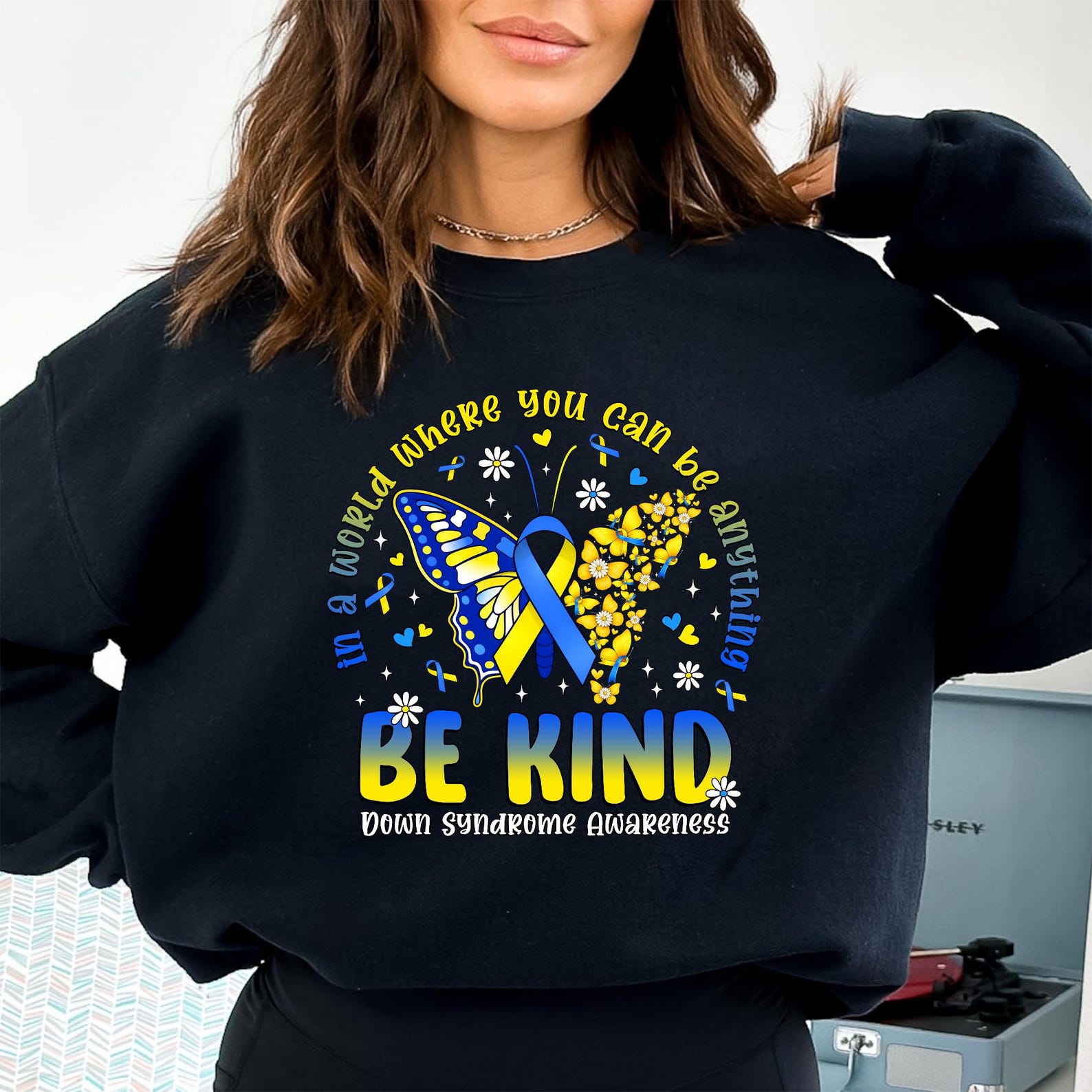 Be Kind Down Syndrome Awareness 3/21 PNG, in October We Wear Blue ...