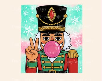 Retro Nutcracker Christmas PNG, Nutcracker Soldier, Funny Nutcracker Shirt, Vintage Nutcracker png, Trendy Christmas, Digital Download