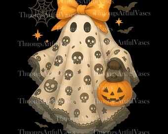 Fantasma de encaje lindo (Png), Fantasma de encaje de Halloween (Png), Camisa fantasma Boo (Png), Lazo de encaje Boo (Png), Temporada espeluznante femenina, Calabaza Boo (Png), Halloween (Png)