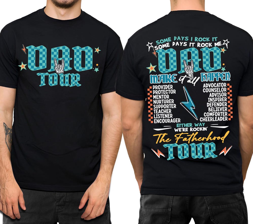 Snorider Design Fatherhood Tour Checker Png, Father'S Day Png, Rockin Dad Png, Best Dad Ever Png, Dad Life Png, Some Days I Rock It Png, Father'S Day Gift