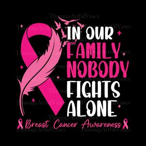 Epilepsy Awareness Sticker - 'In This Family Nobody Fights Alone' 5 Inch Vinyl Decal