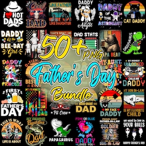 50+ Father&#39;s Day PNG Bundle, Dad Bundle, Best Dad Ever Png, Gift For Dad, Father&#39;s Day Design,  Grandpa Png, Dad Quote Png Bundle