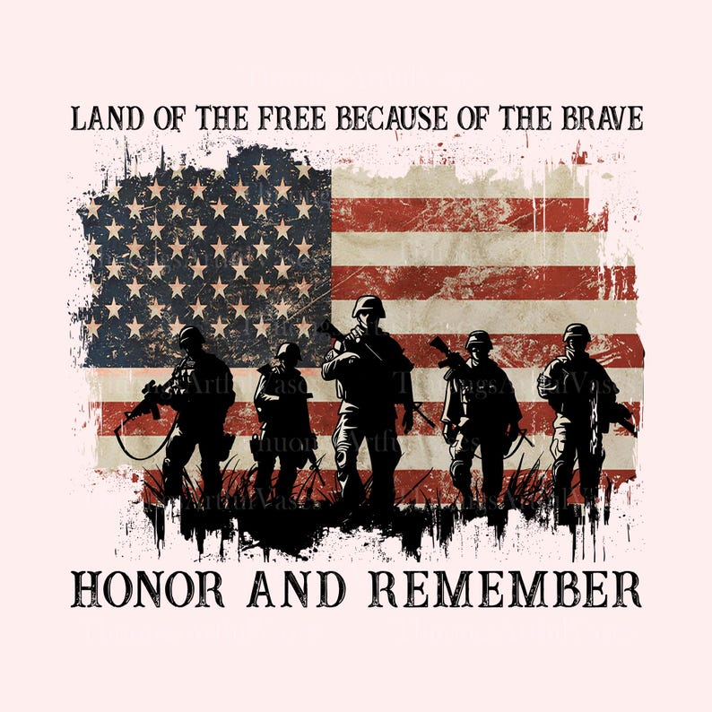 Land Of The Free Because Of The Brave Png, 4th of July Png, Fourth of July Png, Patriotic Shirt Png, Independence Day Png image 1