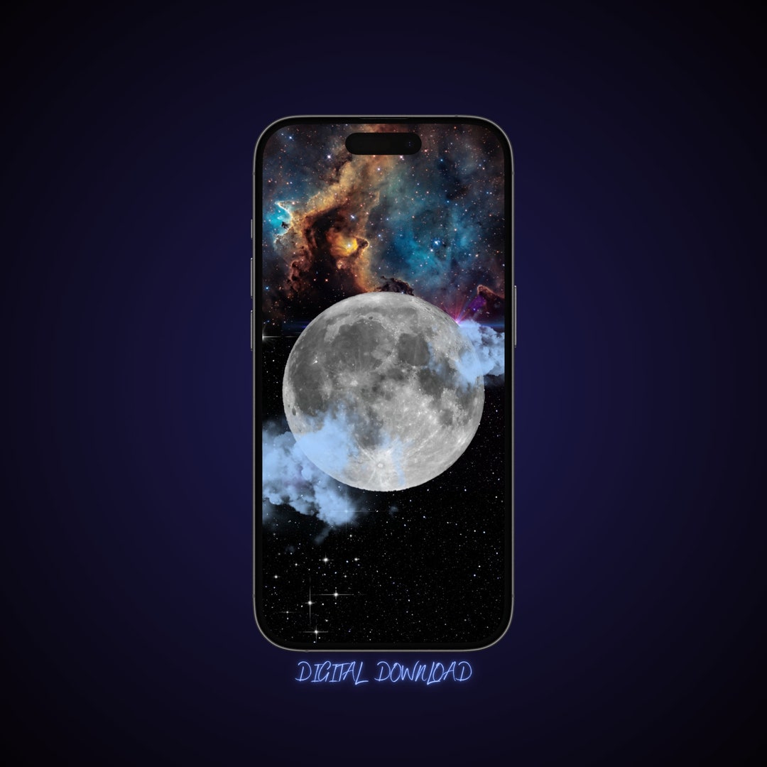 Minimalist Wallpaper 8K Moon Wallpaper 8K iPhone / Android Samsung
