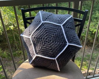 Geometric Hex Pillow (Pattern Only)