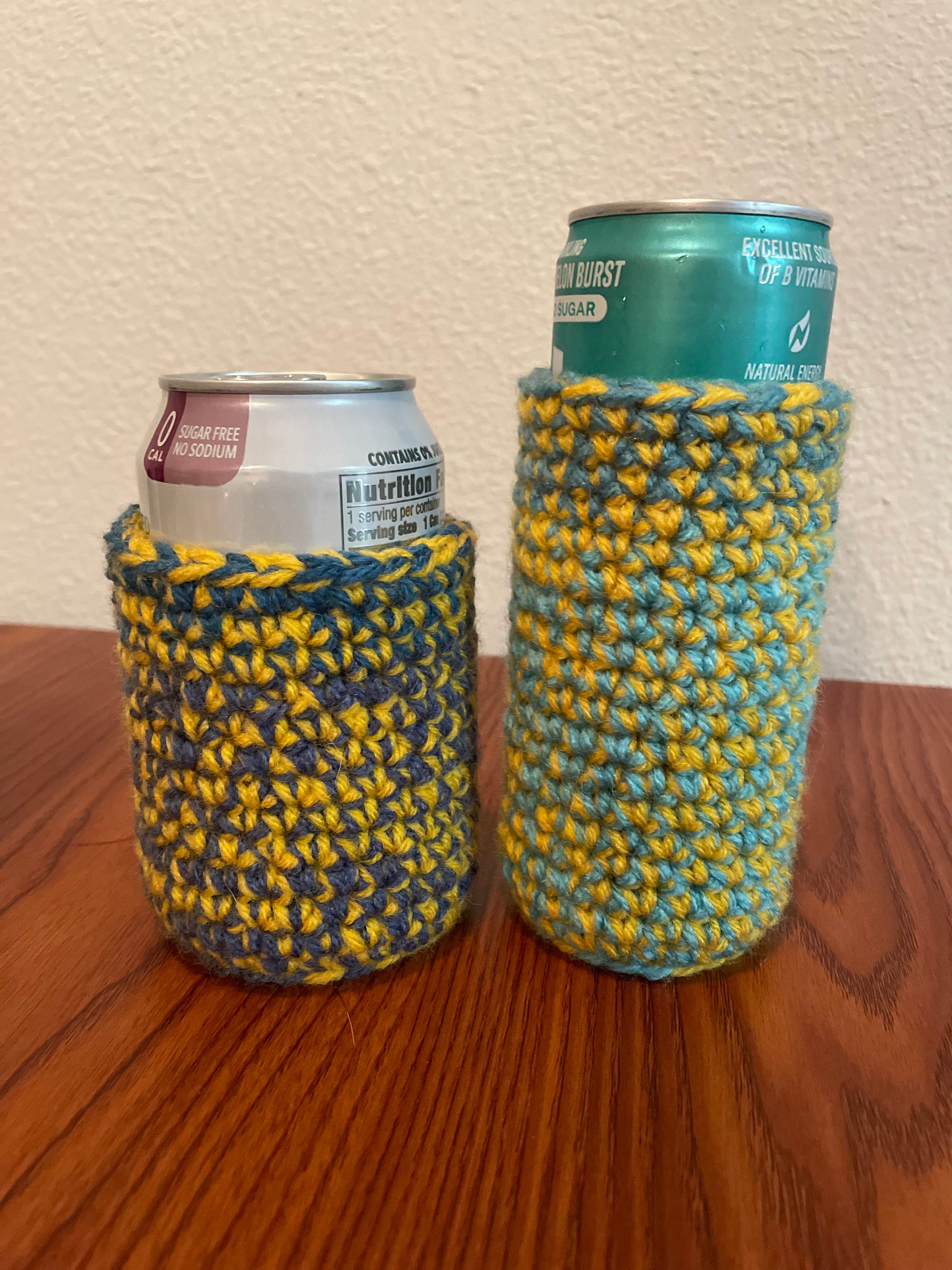 Color Fusion Crochet Can Cozy Pattern - Etsy