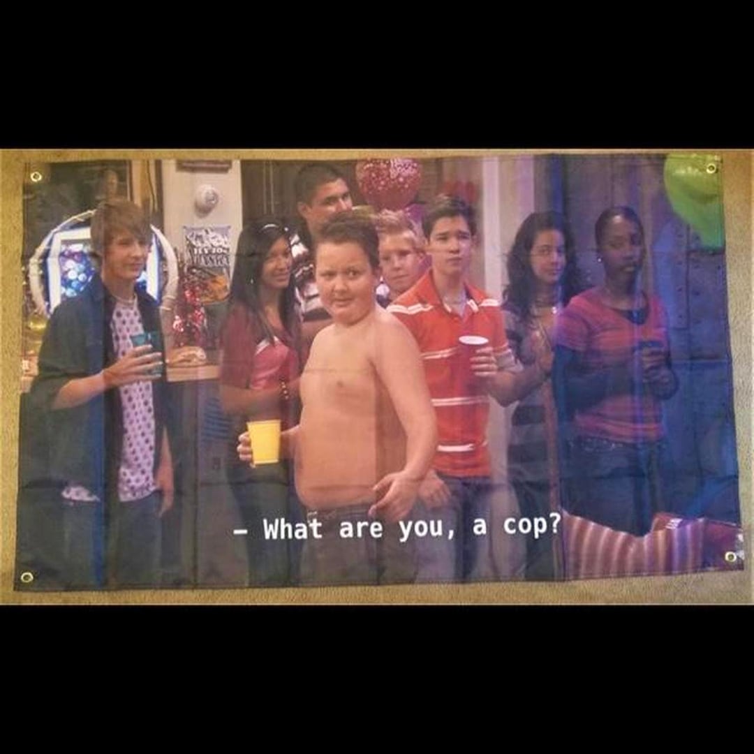 Icarly Gibby Meme Quote what Are You A Cop TV Show Funny Etsy