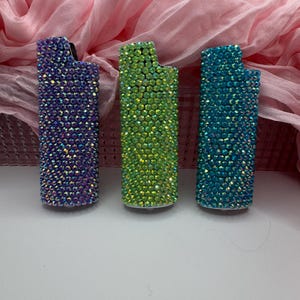 Rhinestoned Lighter and Cases