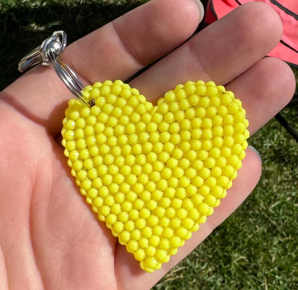 Portachiavi A Cuore Seraphis Con Brillantini E Strass Rosa: L'accessorio Che Illumina La Tua Borsa