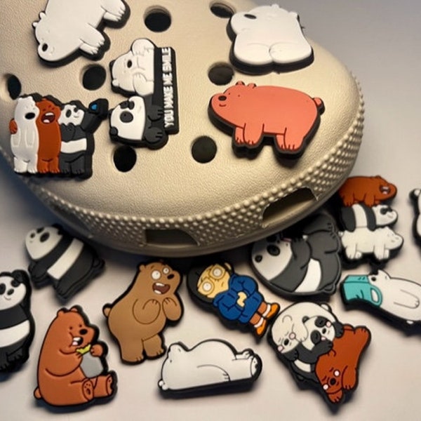 Bare Bears Cute Bears Croc Charms