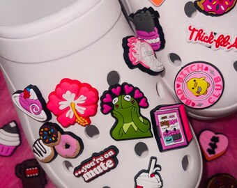 Donuts and Trendy Characters Croc Charms | Pink Themed and Food Themed Jibbitz