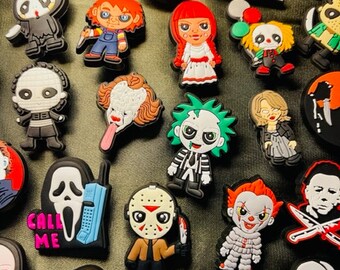 Horror Icons Halloween Croc Charms | Horror Movie Croc Charms