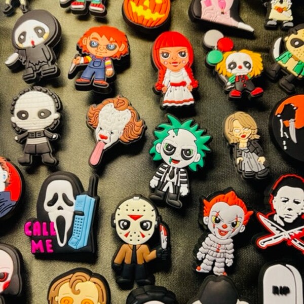 Horror Icons Halloween Croc Charms | Horror Movie Croc Charms