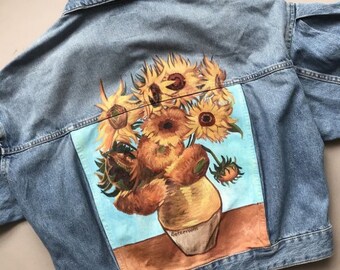 Custom Painted Jean Jacket