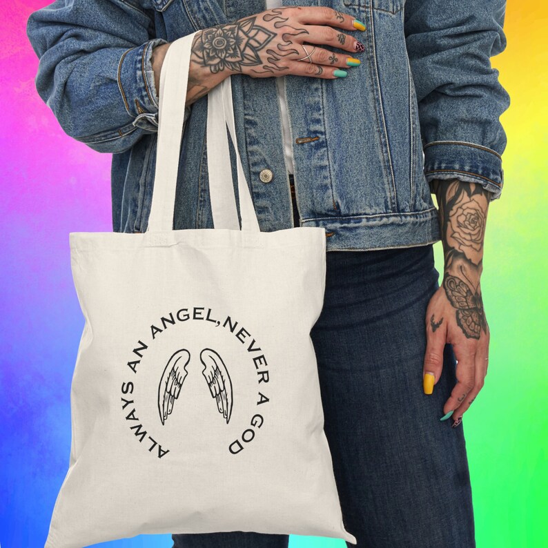 Always an Angel Never a God Boygenius Tote Bag Indie Etsy Always an Angel Never a God Boygenius Tote Bag Indie Etsy