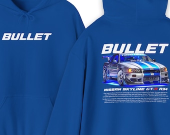 Nissan Skyline GTR R34 Hoodie: JDM Car Sweatshirt
