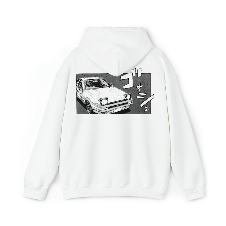 JDM AE86 頭文字Dパーカー | ジャパンストリートウェア、ドリフトカーパーカー 画像 6