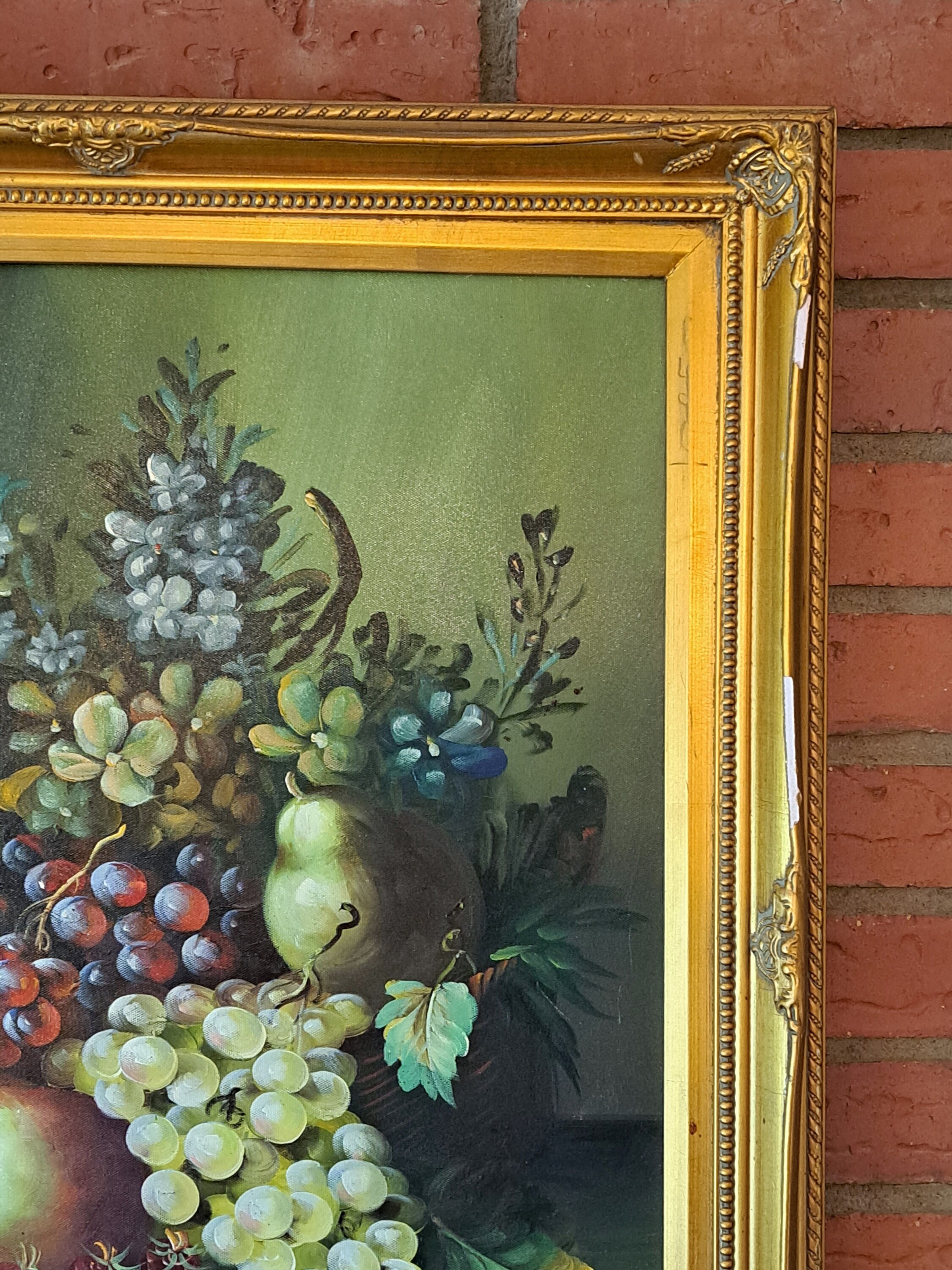 Vintage Cottage Style Framed Art Original Oil Painting of Etsy