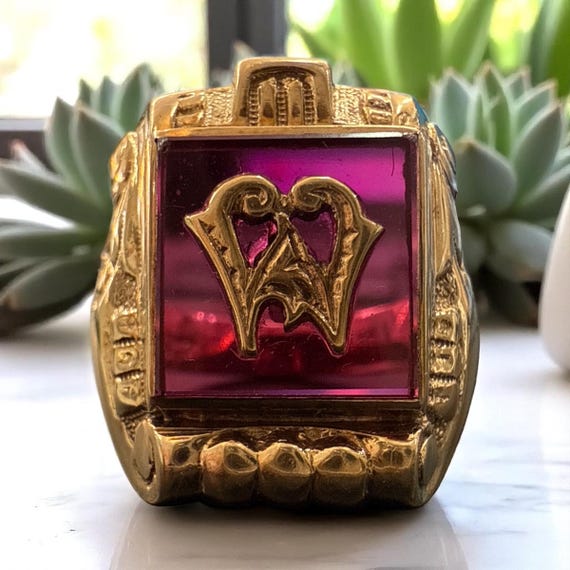 ヴィンテージ 10K GF イニシャルリング ヴィンテージ 10K G.F