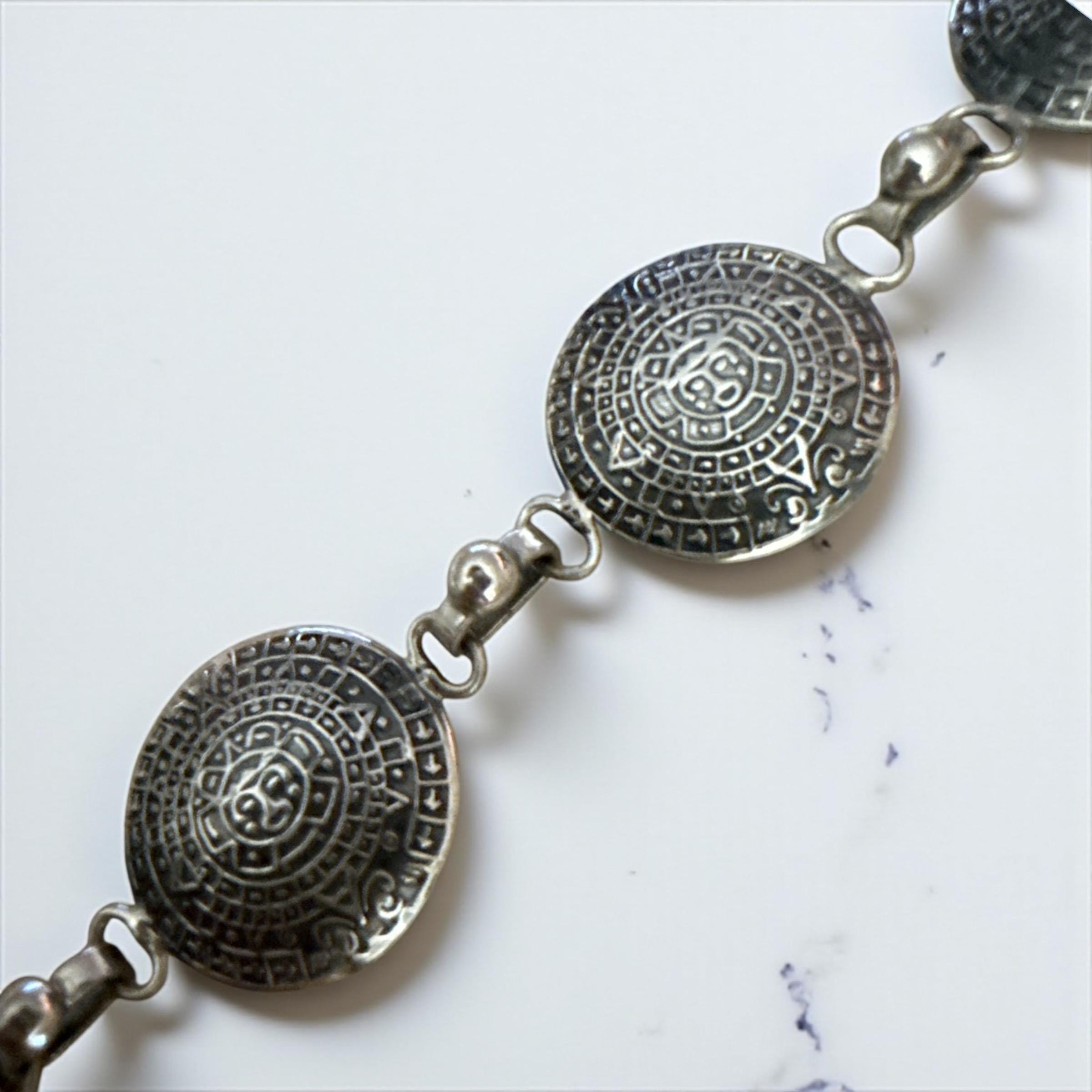 ✨ヴィンテージ　スターリングシルバー925 アステカ✨ ヴィンテージ スターリングシルバー アステカカレンダー