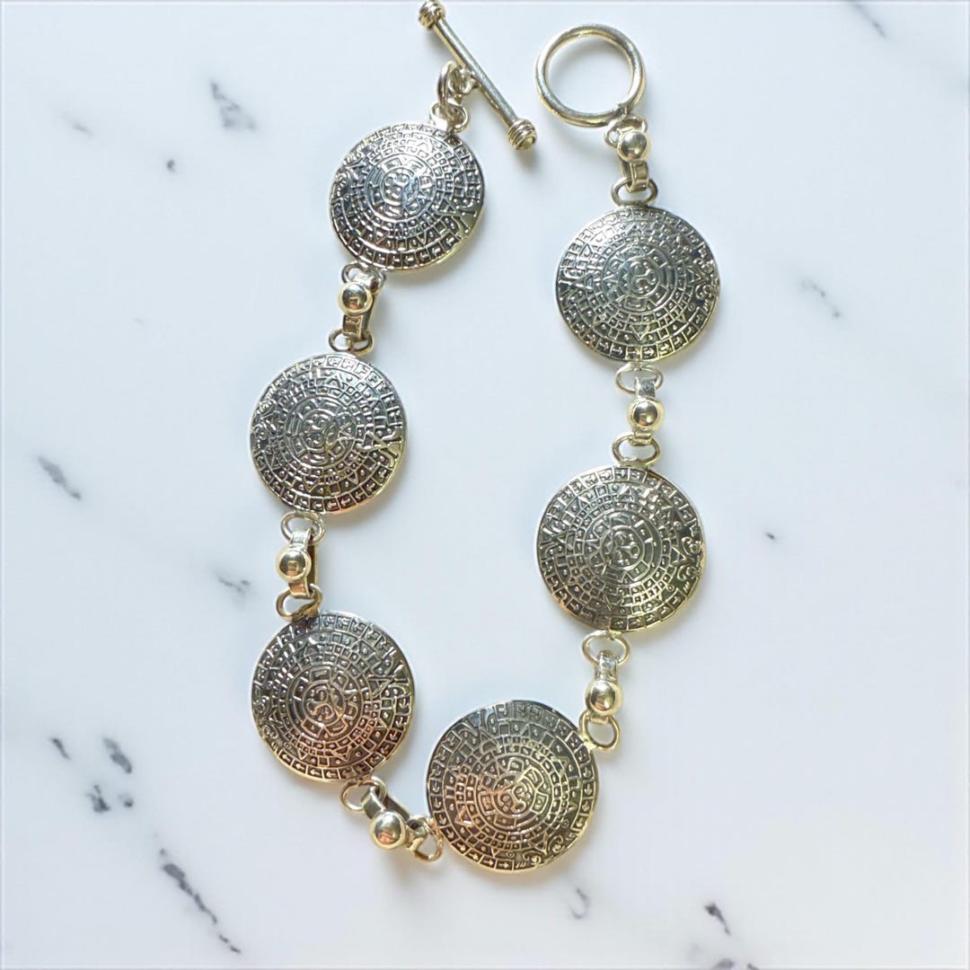 ✨ヴィンテージ　スターリングシルバー925 アステカ✨ ヴィンテージ スターリングシルバー アステカカレンダー