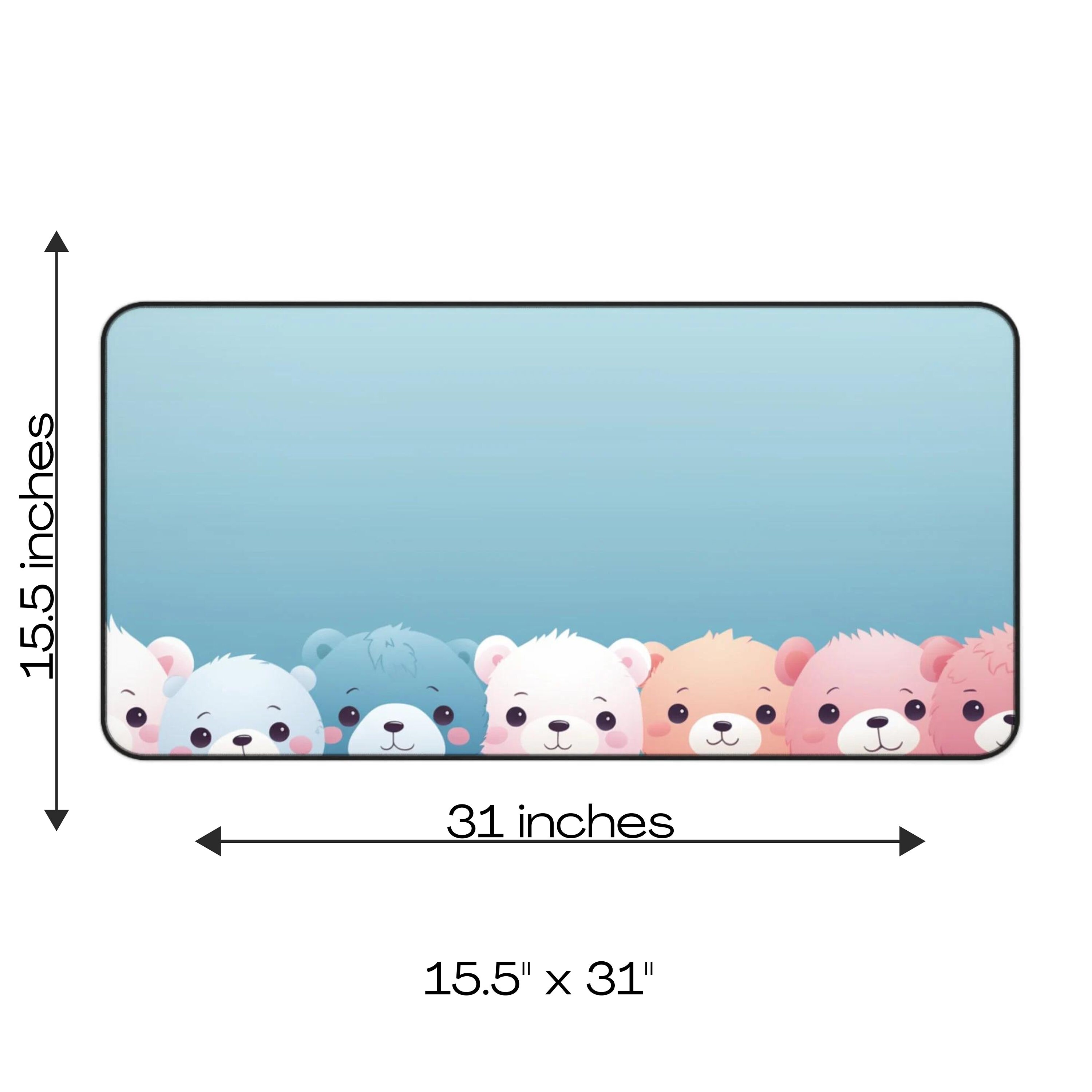 Pastel Baby Bears Desk Mat Cute Desk Mat Desk Mat Aesthetic Etsy