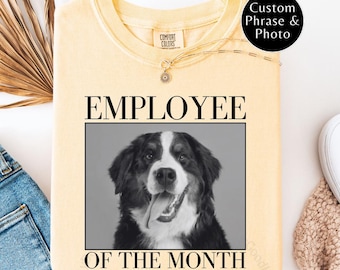 Custom Pet Photo Shirt Custom Picture Pet Shirt Personalized Comfort Colors Pet Shirt Bootleg Dog Lover Gift Cat Lover Gift Pet Loss Gift