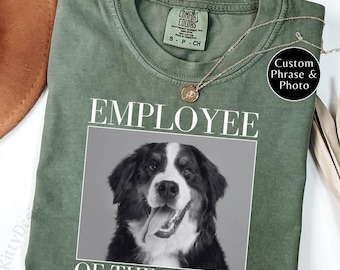 Custom Pet Photo Shirt Custom Picture Pet Shirt Personalized Comfort Colors Pet Shirt Bootleg Dog Lover Gift Cat Lover Gift Pet Loss Gift