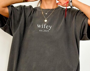 Wifey Shirt In My Wifey Era Shirt Trendy Comfort Colors Shirt Wedding Gifts Bride Gifts Bachelorette Shirt Wife T-shirts Bachelorette Shirt