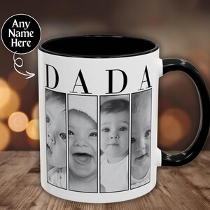 Custom DADA Mug Your Photo Here Mug Father&#39;s Day Mug Fathers Day Gift For Husband Personalized Dad Mug For DADDY New Dad Gift