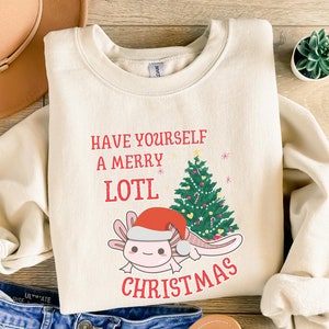 Axolotl kersttrui cadeau voor liefhebbers van axolotl Charmante Axolotl vis kersttrui kerstmis Axolotl-sweater Axolotl kerstcadeau