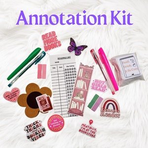 Annotation Kit For Book Lover Book Annotation Kit Annotator Kit Journaling Kit Book Annotating Tabs Annotated Gift Booktok Bookish Gift