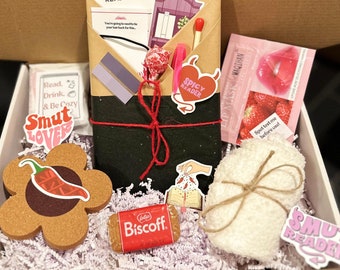 Spicy Blind Date with a Book Box Pick Your Spice Level Mystery Book Box Pick Your Genre New Book Bookish Gift Smut Lover Romance Smutty Book