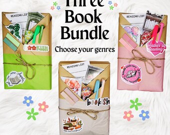 3 Book Blind Date with a Book Booktok Bookish Gifts Book Lover Gifts Spicy Romance Book Personalized Book Romance Sci Fi Fantasy Horror