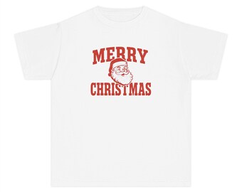 Vintage Santa Comfort Colors Youth Shirt Retro Santa Face Shirt Viral Vintage Christmas Youth Shirt Santa Clause Tee Trendy Vintage Holiday