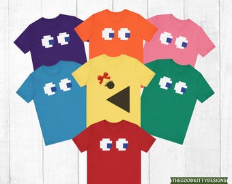 Video Game Group Halloween Costume Halloween Shirt Bff Halloween Couple Group Arcade Teacher Halloween Group Trendy Halloween Group Costume