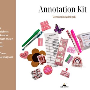 Annotation Kit For Book Lover Book Annotation Kit Annotator Kit Journaling Kit Book Annotating Tabs Annotated Gift Booktok Bookish Gift afbeelding 3