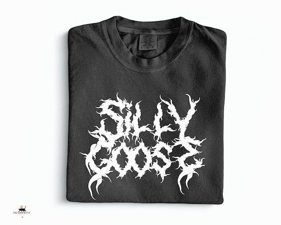 Heavy Metal Silly Goose Shirt Death Metal Silly Goose Shirt Funny Goose Shirt Gift For Goth Goose Shirt Elder Emo Shirt Rock Concert Shirt