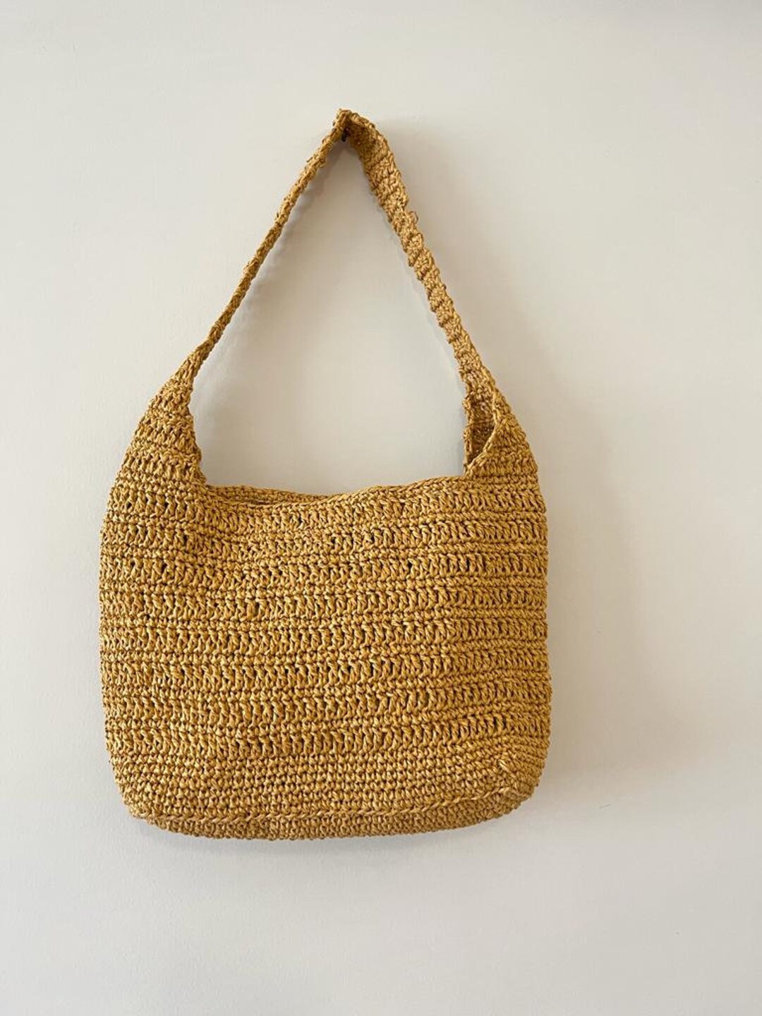 Handmade Crochet Bag Yarn Paper Rope Knitted Handmade Bag Stylish ...