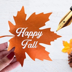SVG Cut File 3D Fall Leaves Card - Perfect for Autumn Greetings, Thanksgiving Wishes, and DIY Crafting