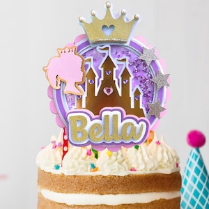 Princesse Topper Svg / Rose poupée gâteau Topper / Princesse poupée fête d’anniversaire / Reine Topper Svg