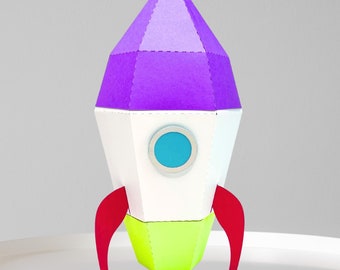 3D Rocket Favor Box SVG- Space Adventure Inspired by Toy Movie