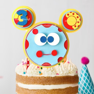 Tout-petits Mouse Club House - Famous Mouse Magic Tool Cake Topper - Fichier SVG avec alphabet et police inclus pour le téléchargement