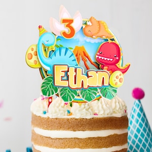 Baby Dinosaurier Kuchen Topper Svg / Dino Geburtstag Teil / Dino Kuchen Dekor / Dinosaurier Topper Vorlage / Kuchen Dekor / SVG Alphabet & Schriftart enthalten