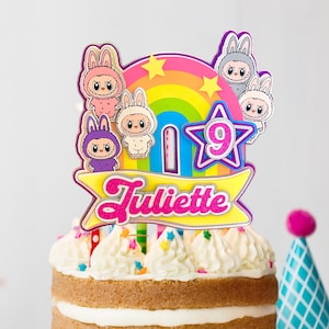 La bubu Fantasy Cake Topper SVG et PNG – Fichier de découpe unique pour des célébrations magiques - Police incluse