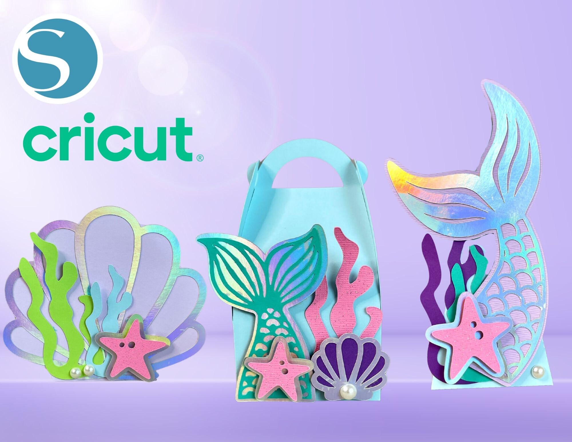 Mermaid Candy Box - Customizable SVG Cut Files for Kids’ Parties and ...