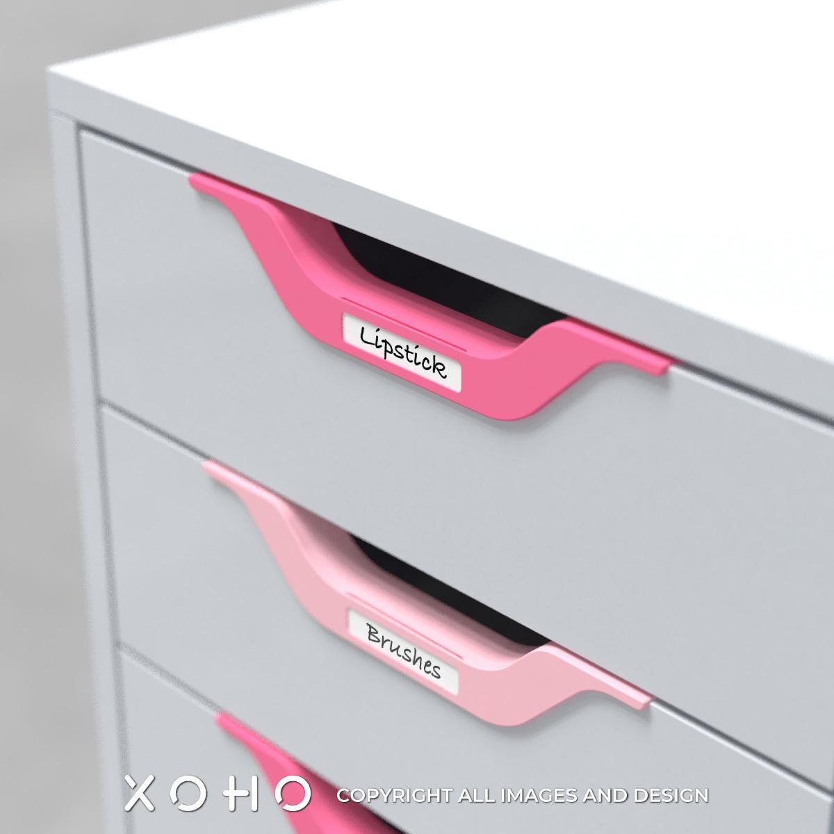 IKEA Alex Drawer Handle with label holder • Home Organizing various colors