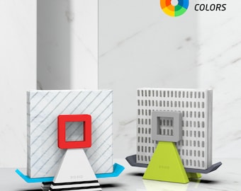 Memphis design napkin holder “Carlton” • Home decor • Custom colors